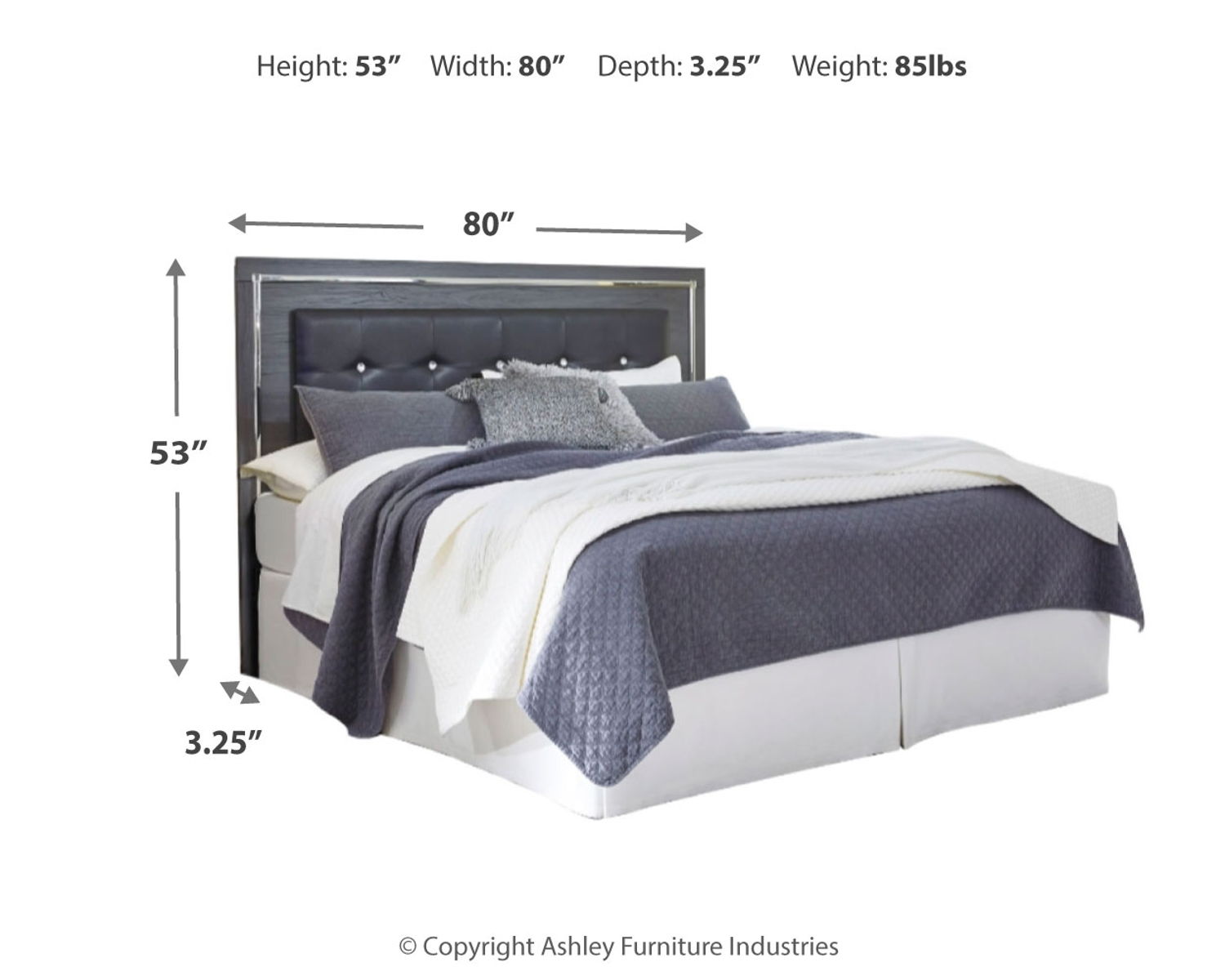 Lodanna - Upholstered Panel Headboard - Image 5
