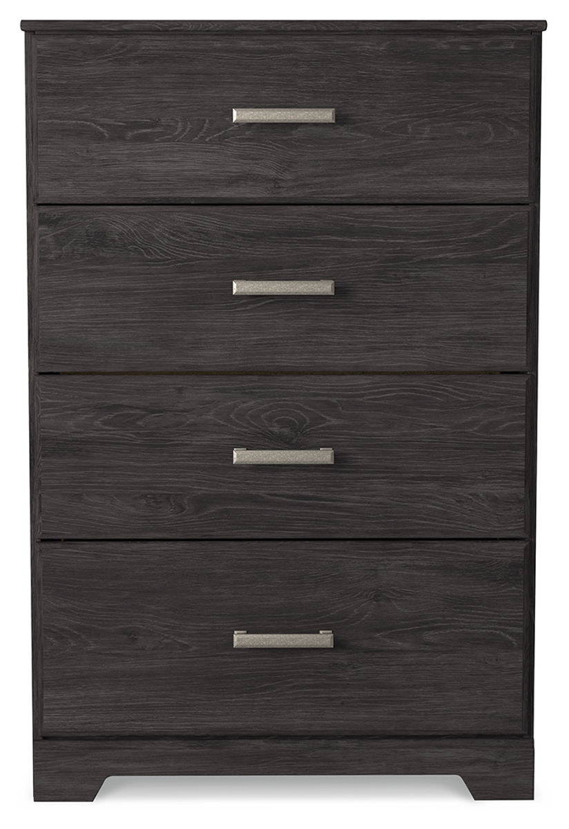 Belachime - Four Drawer Chest - Charcoal - Image 2