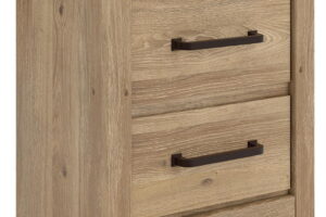 Brozmont - Two Drawer Night Stand - Tan