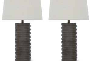 Neilett - Poly Table Lamp (Set of 2) - Antique Brown