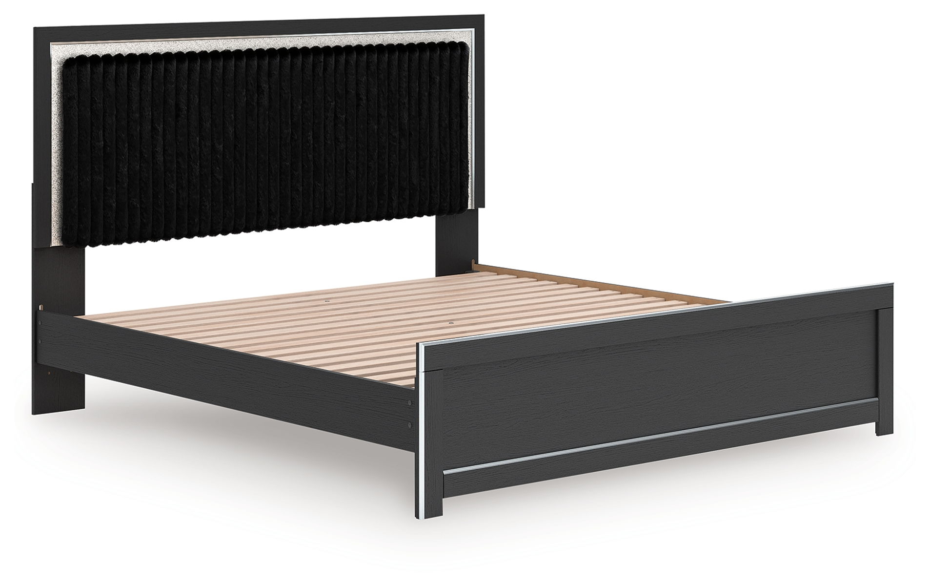 Zuraleus - Upholstered Panel Platform Bed With Roll Slats - Image 6
