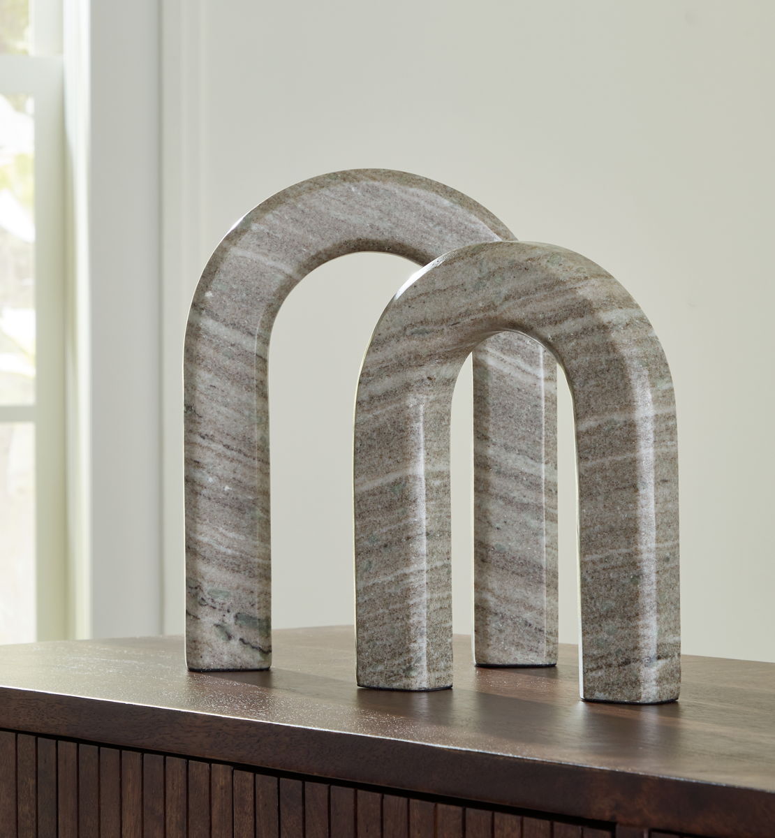 Keithton - Sculpture Set (Set of 2) - Taupe - Image 4