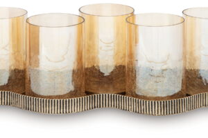Evereton - Candle Holder - Antique Gold Finish