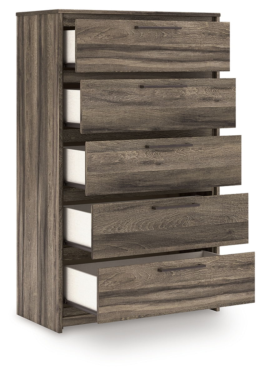 Elbrim - Five Drawer Chest - Brown - Image 2