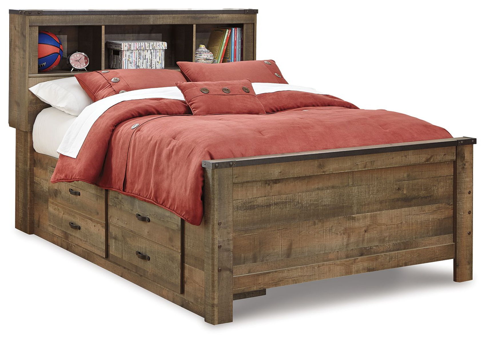 Trinell - Bookcase Bed With Storage - Image 4