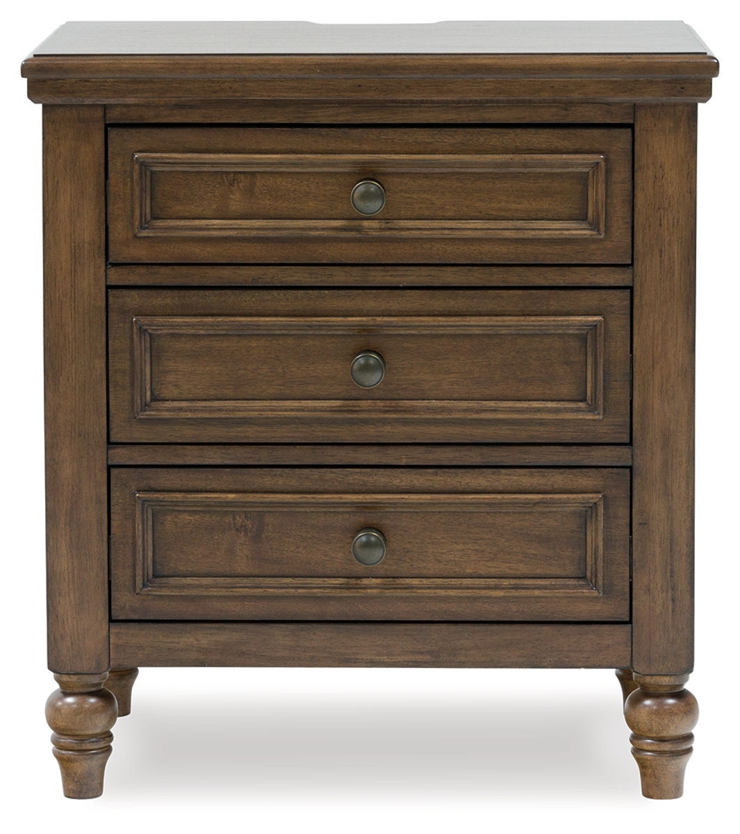Sturlayne - Three Drawer Night Stand - Brown - Image 2