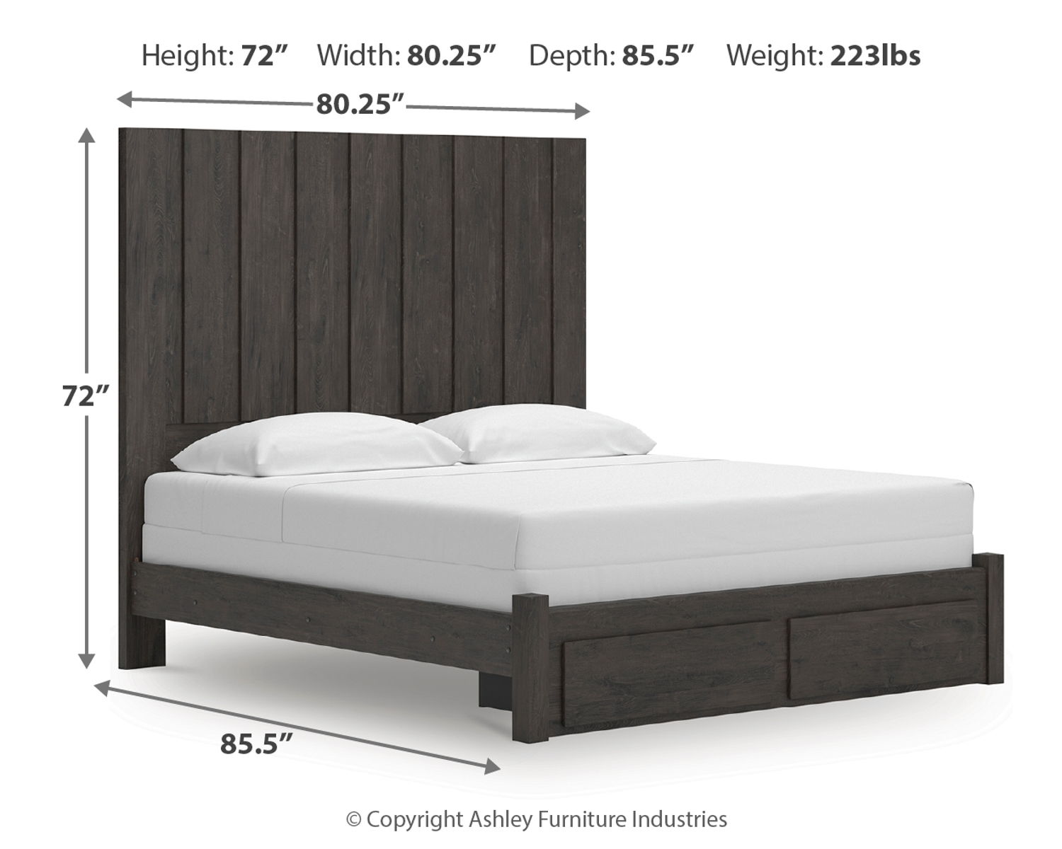 Fraluna - Panel Storage Bed - Image 3