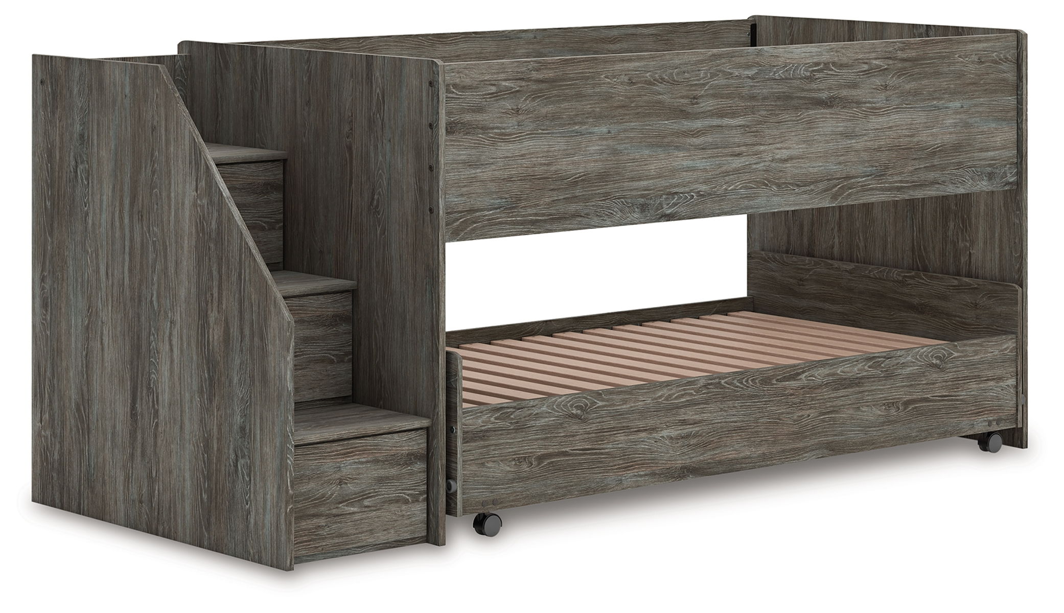 Frandern - Twin Over Twin Loft Bed - Gray - Image 3