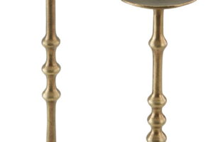Larwick - Candle Holder Set (Set of 2) - Antique Brass Finish