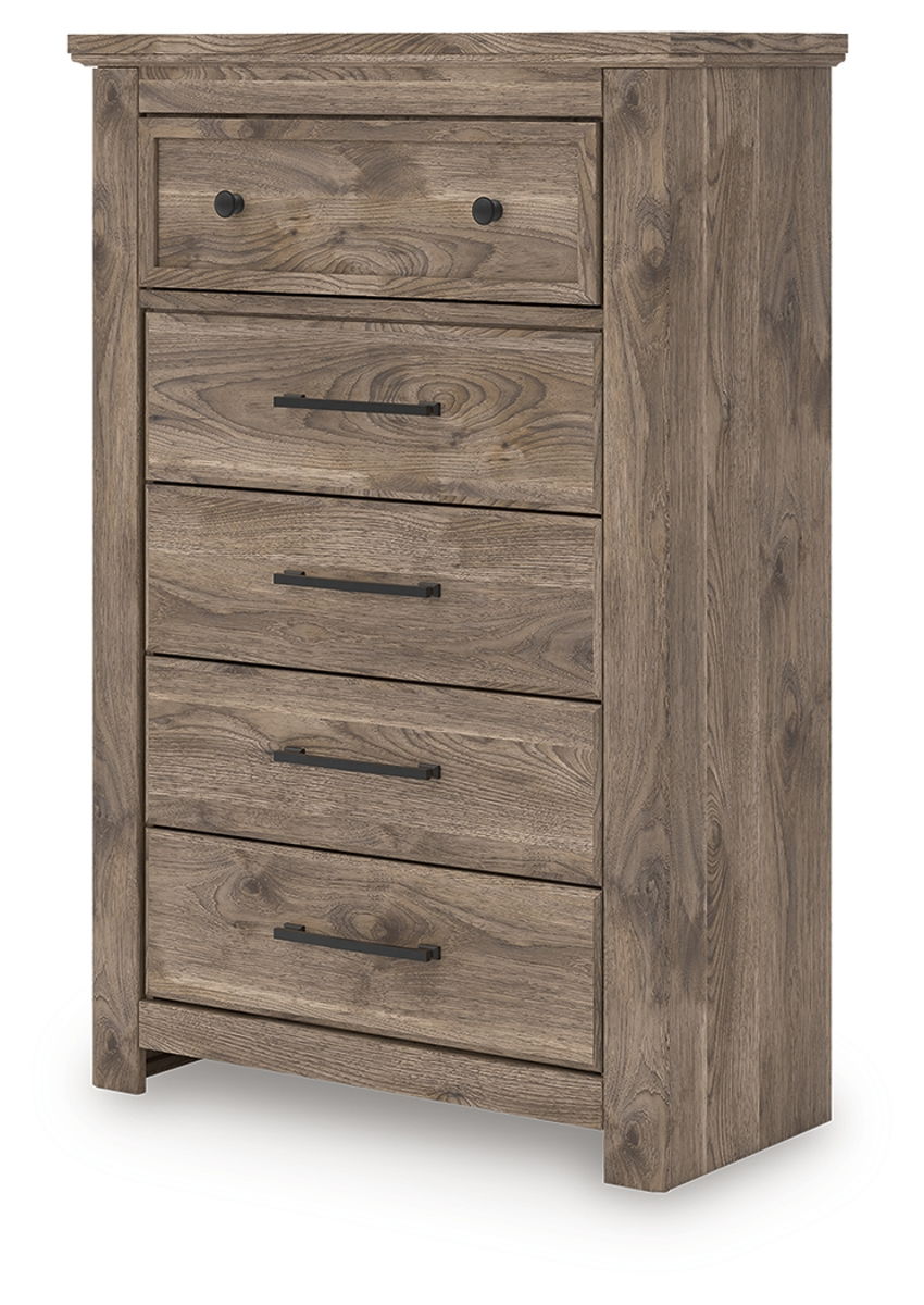Rusticott - Five Drawer Chest - Brown - Image 2
