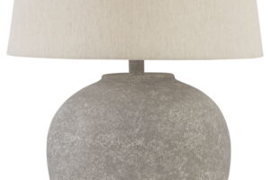 Dreward - Paper Table Lamp - Distressed Gray